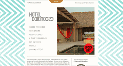 Desktop Screenshot of hotelescondido.com